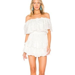 Misa Los Angeles Giada dress Pearl white size M